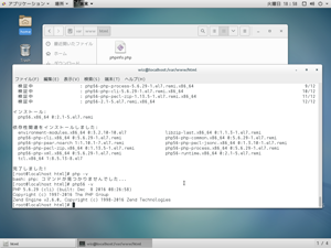 PHPコマンドを確認