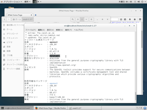 OpenSSLのインストール状況